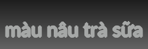 màu nâu trà sữa